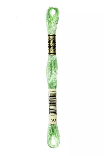 [117MC955] Fil à broder Mouliné Spécial DMC 955  Vert pâle