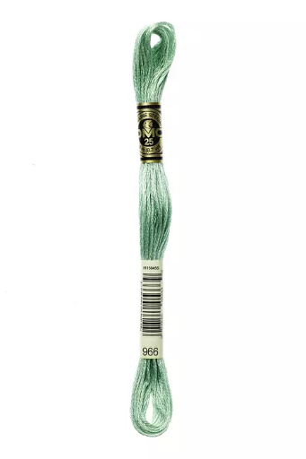 [117MC966] Fil à broder Mouliné Spécial DMC 966 Vert tendre nacré
