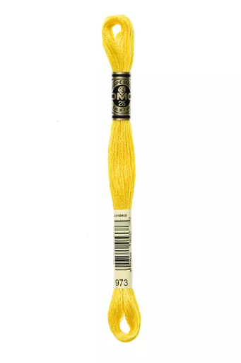 [117MC973] Fil à broder Mouliné Spécial DMC 973 Jonquille