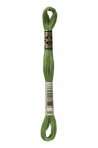 [117MC988] Fil à broder Mouliné Spécial DMC 988 Verveine