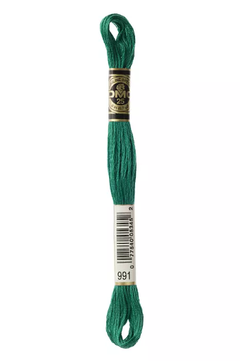 [117MC991] Fil à broder Mouliné Spécial DMC 991  Vert empire 