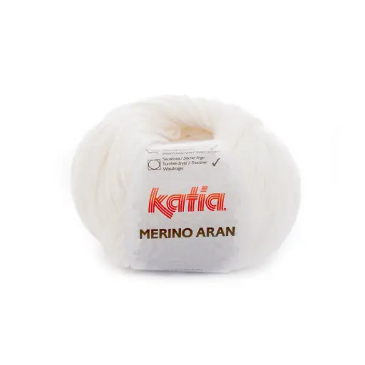 [ARAN1] Merino aran Laine Katia 1 Blanc