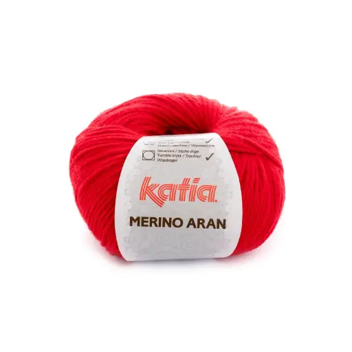[ARAN4] Merino aran Laine Katia 4 Rouge