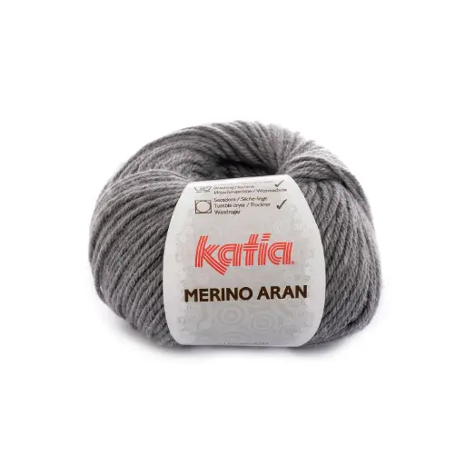 [ARAN69] Merino aran Laine Katia 69 Gris moyen