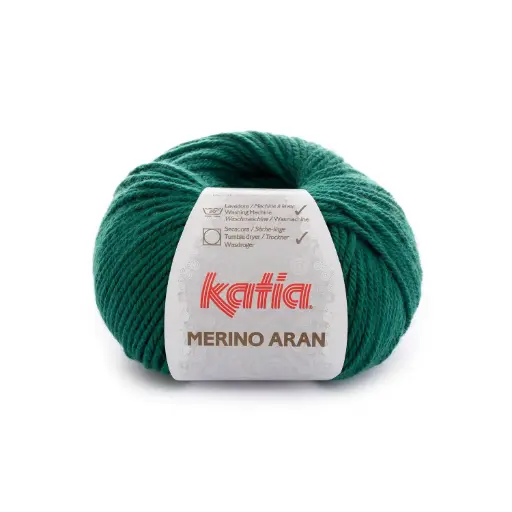 [ARAN82] Merino aran Laine Katia 82 Vert bouteille