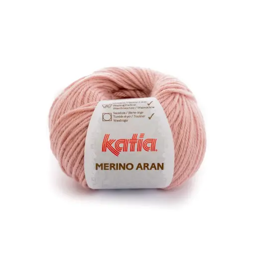 [ARAN83] Merino aran Laine Katia 83 Rosé moyen