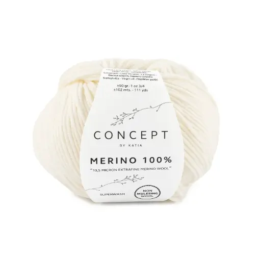[MERINO1003] Mérino 100% 3 écru Laine Katia