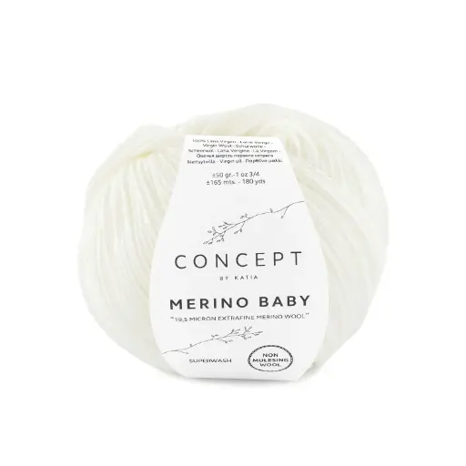 [MERINOBABY3] Mérino Baby 3 écru Laine Katia