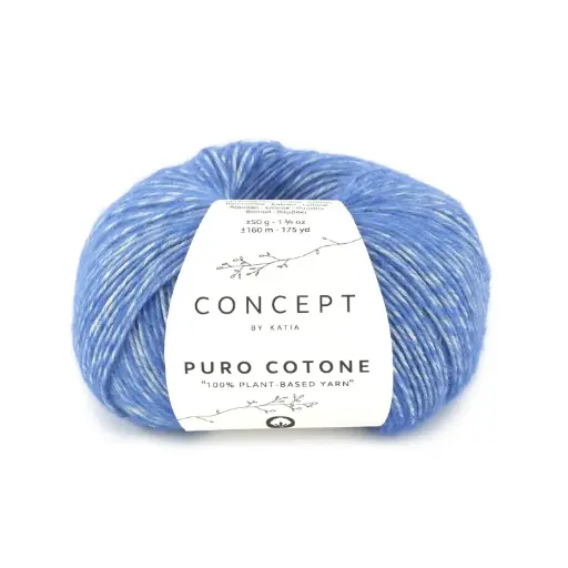 [PURO61] Puro cotone Katia 61 bleu royal