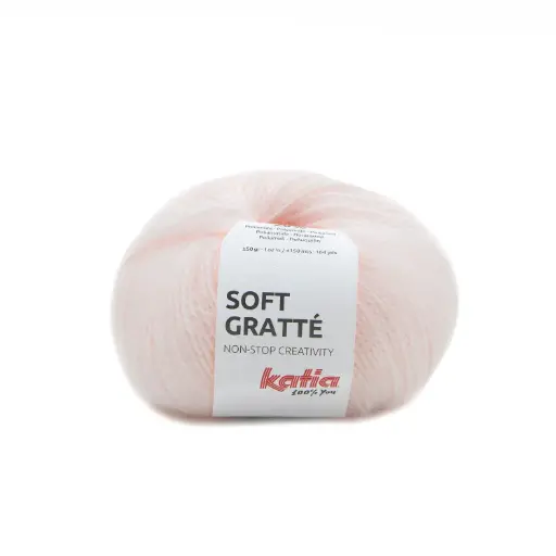[Softgratté78] Soft gratté Laine Katia 78 rose clair