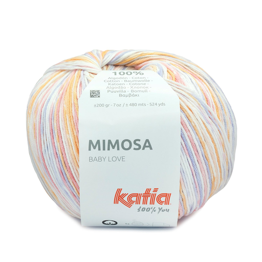 [MIMOSA313] Mimosa 100% Coton Katia 313 - Saumon-Violet