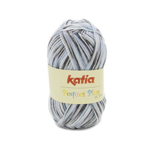 [PEQUES101] Peques plus Laine Katia 101 - Bleu-Gris-Blanc