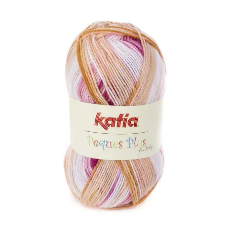 [PEQUES66] Peques plus Laine Katia 66 fuchsia brun