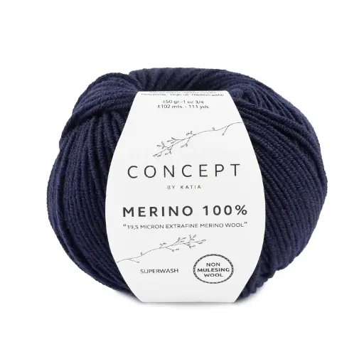[MERINO1005] Mérino 100% 5 Bleu Foncé