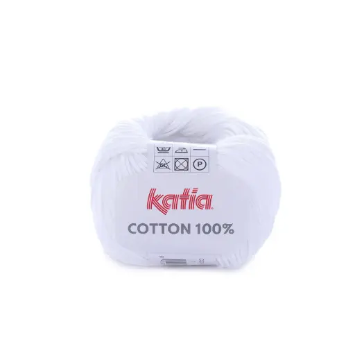 [COTTON1001] Cotton 100% Katia 1 Blanc