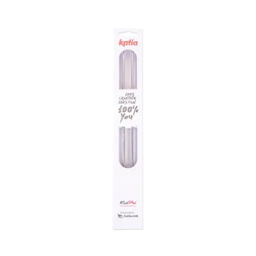 Aiguilles droites aluminium 30 cm Katia du 2 au 5 