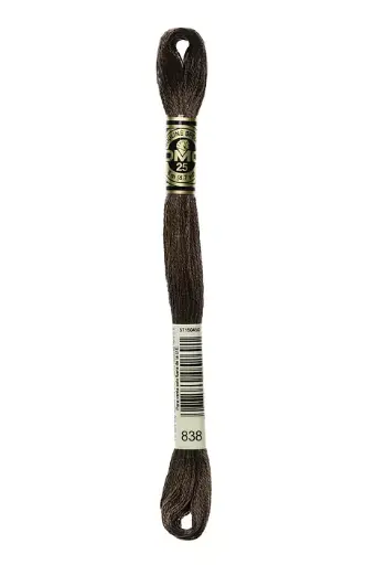 [117MC838] Fil à broder Mouliné Spécial DMC 838 Bois foncé
