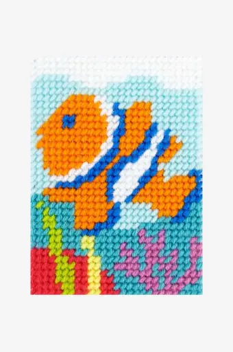 [C06N88K] Kit complet tapisserie DMC Poisson clown