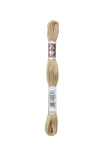[89E2424] Fil à broder Retors Mat DMC 2424 Ficelle
