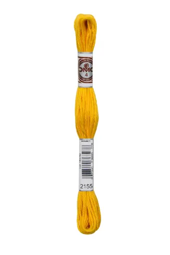 [89E2155] Fil à broder Retors Mat DMC 2155 Jaune de Naples