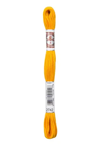 [89E2742] Fil à broder Retors Mat DMC 2742 Clémentine