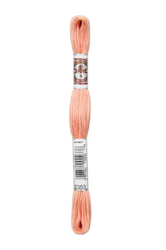 [89E2353] Fil à broder Retors Mat DMC 2353 Flamant nacré