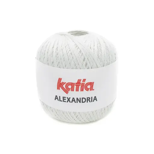 [ALEX1] Alexandria 100% coton peigné, gazé et mercerisé Katia 1 Blanc
