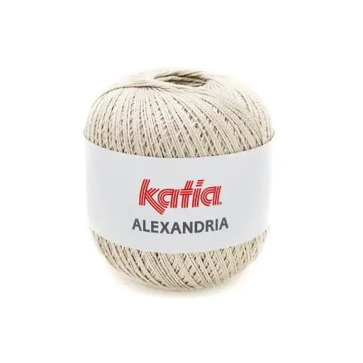 [ALEX13] Alexandria 100% coton peigné, gazé et mercerisé Katia 13 écru beige