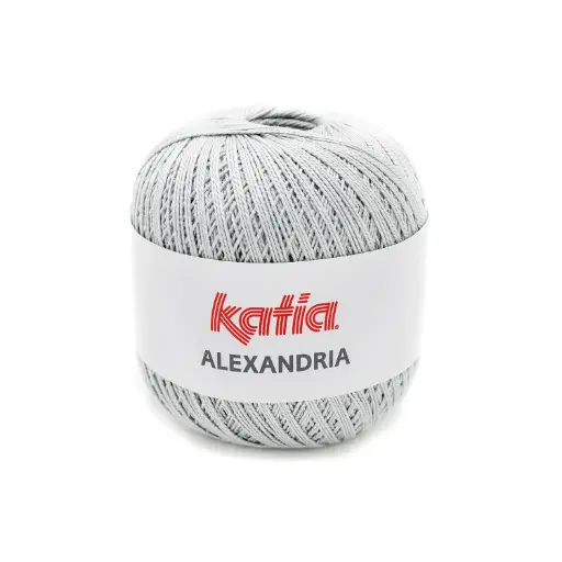 [ALEX7] Alexandria 100% coton peigné, gazé et mercerisé Katia 7 gris