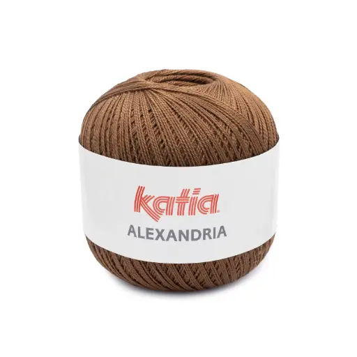 [ALEX41] Alexandria 100% coton peigné, gazé et mercerisé Katia 41 - Marron