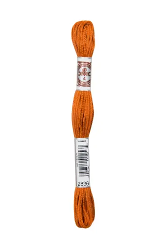 [89E2836] Fil à broder Retors Mat DMC 2836 Marron doré