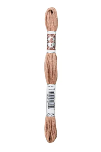 [89E2407] Fil à broder Retors Mat DMC 2407 Beige foncé