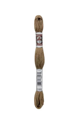 [89E2169] Fil à broder Retors Mat DMC 2169 Brun Castor