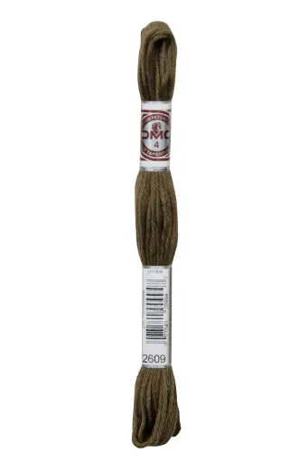 [89E2609] Fil à broder Retors Mat DMC 2609 Fumée grise