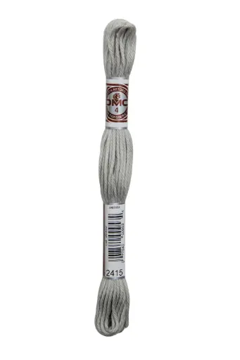 [89E2415] Fil à broder Retors Mat DMC 2415 Etain pur