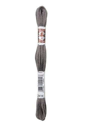 [89E2414] Fil à broder Retors Mat DMC 2414 Bitume mouillé
