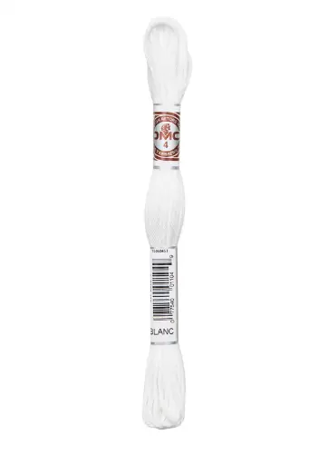 [89EBLANC] Fil à broder Retors Mat DMC BLANC