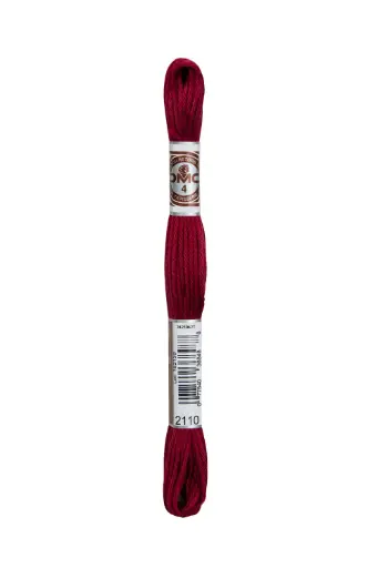 [89E2110] Fil à broder Retors Mat DMC 2110 Framboise glacée