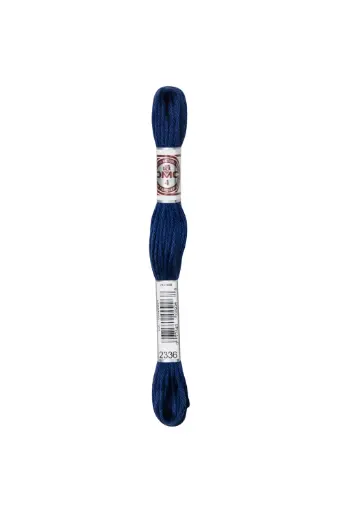 [89E2336] Fil à broder Retors Mat DMC 2336 Bleu indigo