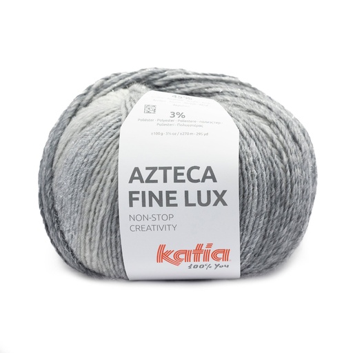 [aztecafinelux417] Azteca fine lux Laine Katia 417 gris argent noir