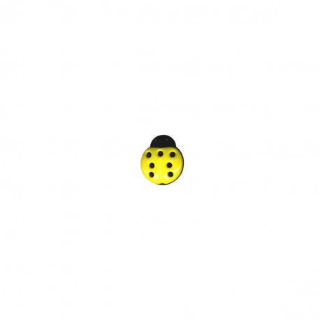 [M60364015504] Bouton Coccinelle 15 mm 504 Jaune