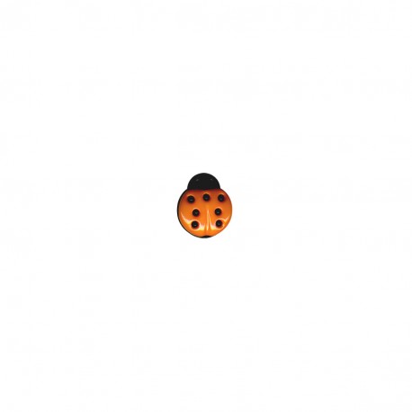 [M60364015523] Bouton Coccinelle 15 mm 523 Orange