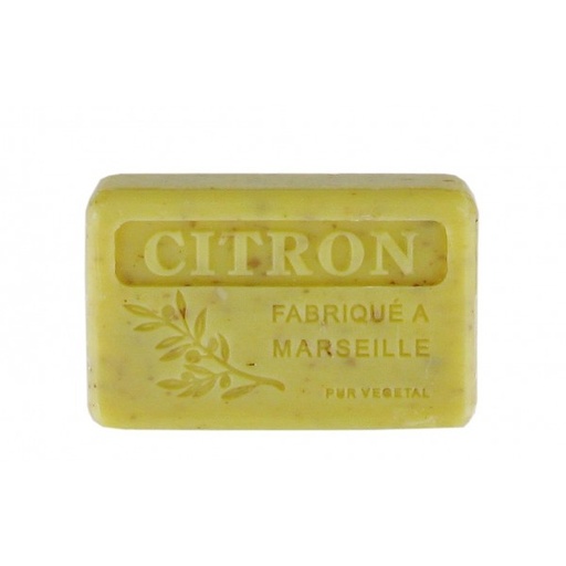 [MARS125CITRONEXFO] Savon de Marseille Citron exfoliant